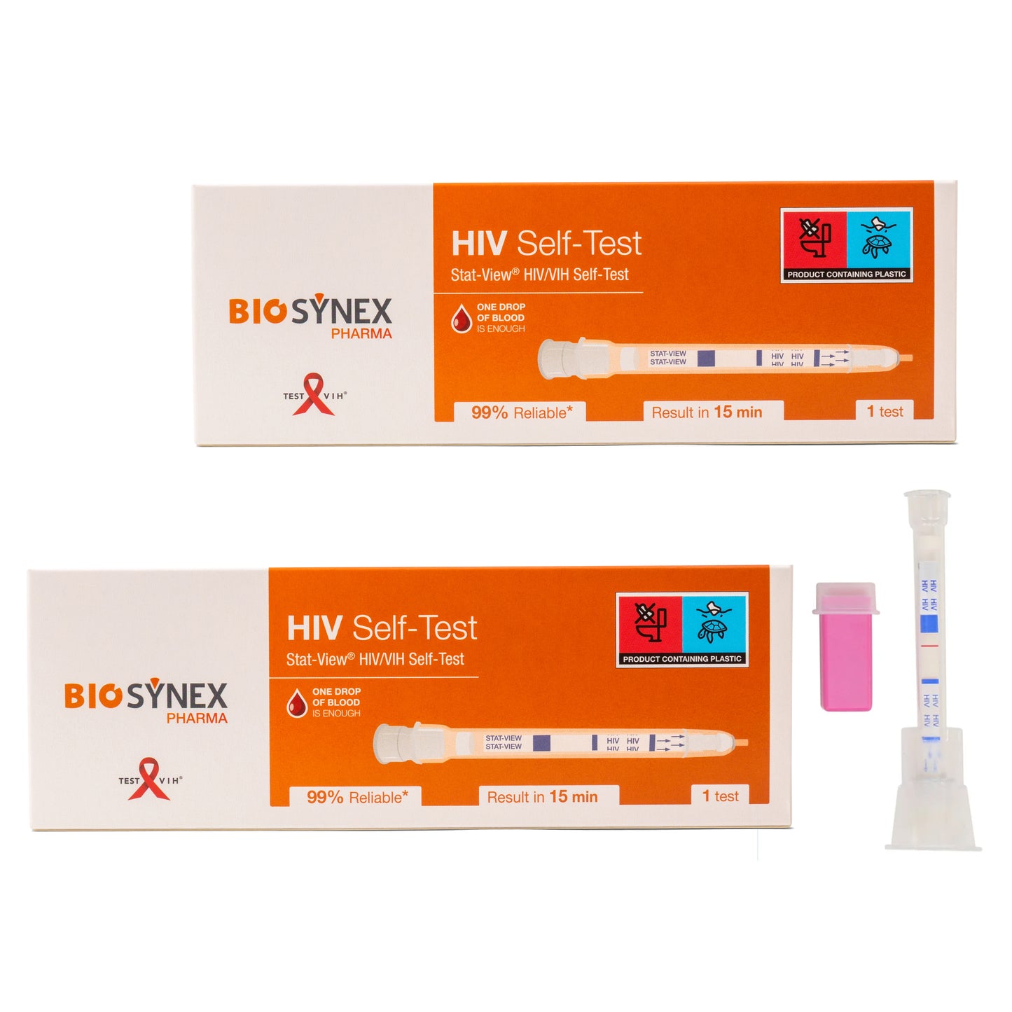 2 x STAT-VIEW HIV Self-Test (Previously known as SURE CHECK HIV Self-Test)