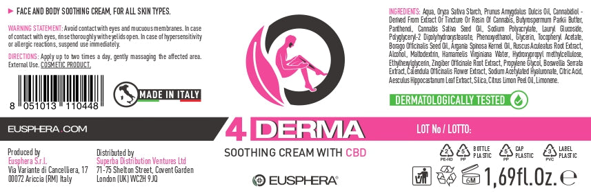 Eusphera 4Derma CBD Soothing Cream