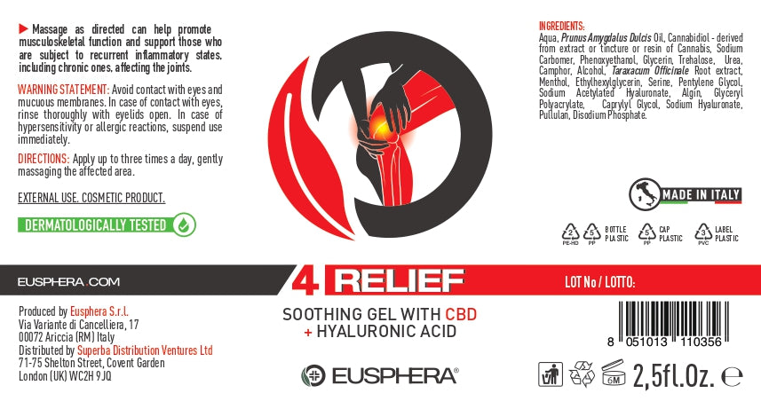 Eusphera 4Relief CBD Gel