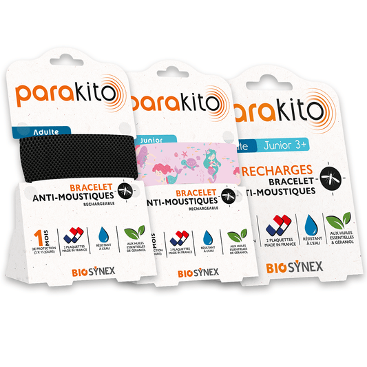 PARAKITO Bracelet Anti MosquIito Refillable (Adult size)