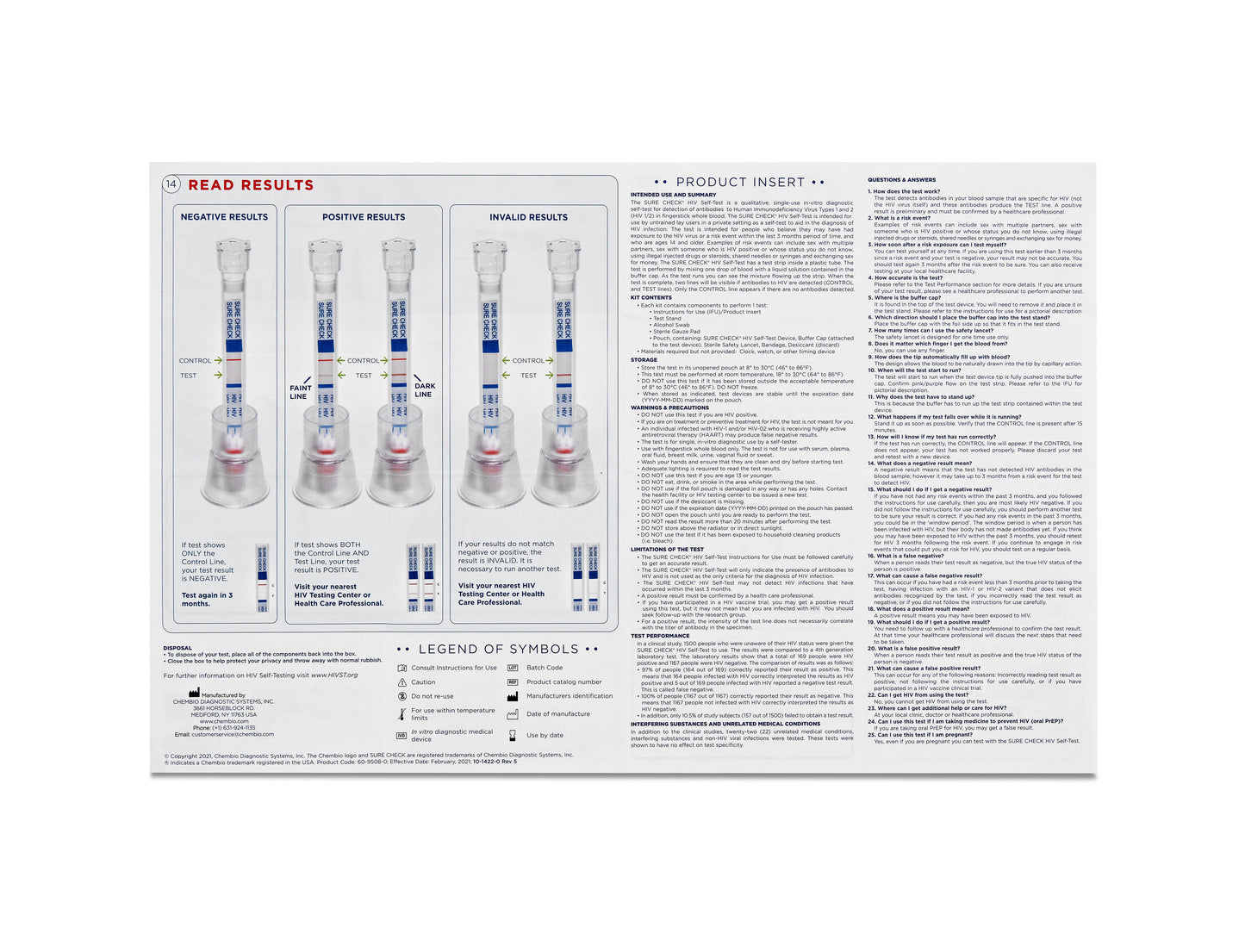 2 x SURE CHECK HIV Self Test