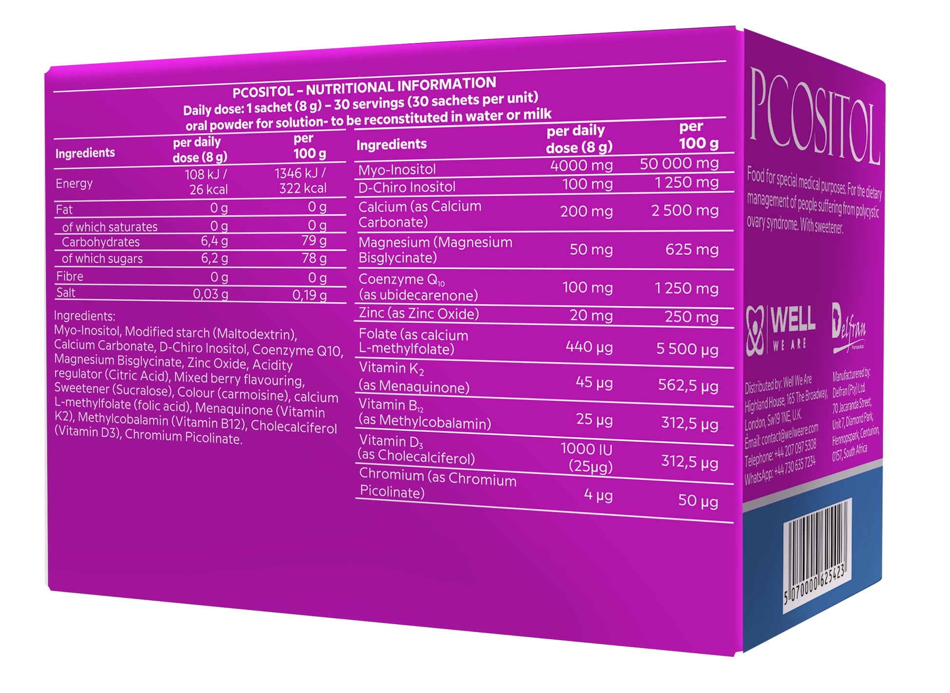 PCOSITOL x2 Boxes – WellWeAre